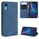 Чехол Taba Retro-Skin для iPhone XR книжка кожа PU с визитницей синий - изображение 1