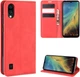 Чехол Taba Retro-Skin для ZTE Blade A5 2020 книжка кожа PU с визитницей красный - изображение 1