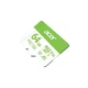 Карта памяти Acer 64GB microSD MSC100 /U3/V30/A1/C10 R 100MB/s / Write 30MB/s (BL.9BWWA.336) - изображение 1