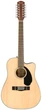 Электроакустическая гитара Fender CD-60SCE Dreadnought 12-string WN Natural - изображение 1