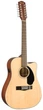 Электроакустическая гитара Fender CD-60SCE Dreadnought 12-string WN Natural - изображение 3