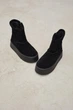 Женские зимние угги PARADIZE SHOES из черной замши с молнией на высокой подошве 37 размер (стелька 24,1см) - изображение 2