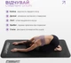 Коврик для йоги и фитнеса EasyFit каучук 180 х 60 см каремат толщина 10 мм EF-1919-B (56001709) - изображение 7