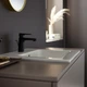 Смеситель для раковины HANSGROHE Vernis Blend матовый черный 71551670 с донным клапаном - изображение 2