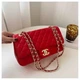 Женская сумка Chanel 8838 кросс-боди красная - изображение 3