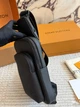 Мужская нагрудная сумка LV022 Louis Vuitton Avenue Total Black черная - изображение 5
