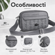 Серая сумка Lacoste Monogram через плечо мужская компактная кросс-боди для города и прогулок - изображение 5