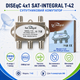 Супутниковий комутатор DiSEqC 4х1 Sat-Integral T-42 - зображення 2