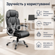 Офісне крісло Hanert Spark Black чорне з екошкірою, високою спинкою, м’яким підголівником, підлокітниками та механізмом TILT - зображення 5