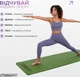 Килимок для йоги та фітнесу EasyFit TPE+TC 183x61x0.6 см ECO-Friendly двошаровий каремат EF-1924-GNBK Зелений з чорним (56001192) - зображення 6