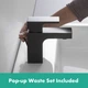 Смеситель для раковины HANSGROHE Vernis Shape 71560670 с донным клапаном - изображение 12