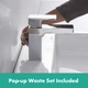 Смеситель для раковины HANSGROHE Vernis Shape 71561000 с донным клапаном - изображение 15