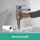 Смеситель для раковины HANSGROHE Vernis Shape 71561000 с донным клапаном - изображение 16