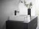 Смеситель для раковины HANSGROHE Vernis Shape матовый черный 71561670 с донным клапаном - изображение 7