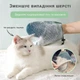 Рукавичка рукавиця для вичісування шерсті чесалка щітка для вичісування котів собак домашніх тварин для прибирання збору зняття видалення шерсті чищення від шерсті силіконова 2 в 1 двостороння GDragon Home Зелена 72_5_0_1 - зображення 6
