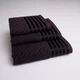 Набор махровых полотенец SOFT 3шт GM Textile 40х70см, 50х90см, 70х140см 500г/м2 (Шоколадный) - изображение 1