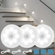 Светильник 3шт YC03 аккумуляторный с датчиком движения LED ночник беспроводной магнитный подсветка для шкафа коридора - изображение 2