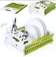 Складная сушилка для посуды Think Flat MAG-892, настольная Collapsible Dish Rack, пластиковый органайзер - изображение 2