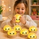 Антистресс игрушка сквиш Пельмень Glitter LED, 10 см, светящийся, Желтый (Squishy Dumpling) - изображение 4