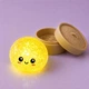 Антистресс игрушка сквиш Пельмень Glitter LED, 10 см, светящийся, Желтый (Squishy Dumpling) - изображение 9