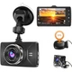 Відеореєстратор Enaxon B-T25 Full HD 1080P GPS 170° 2 камери 3" дисплей - зображення 1