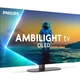Телевізор Philips 55OLED820/12 55" OLED 4K UHD 144 Hz Google TV LAN Wi-Fi Ambilight Black - зображення 3
