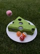 Интерактивный лабиринт для кошек Interactive Cat Toy в форме сыра 30×30×6,5 см игрушка с шариками с колокольчиками и дразнилкой для активных игр - изображение 7