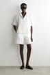 Жіночі лляні шорти COS Tailored Elasticated Linen Shorts Білі 34 (1262844007) - изображение 1