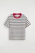 Жіноча футболка COS Clean Cut T-Shirt Black / White / Red / Striped S (1325526019) - изображение 5