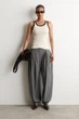 Жіноча майка COS Ribbed Cotton Tank Top White / Black L (1326259007) - зображення 4