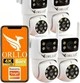 Zestaw kamer IP ORLLO TZ19 DUAL WiFi 4K AI 4 szt. (4X-TZ19) - obraz 1