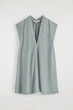 Блуза жіноча COS draped v-neck top 1272831002 M Блакитний - изображение 6