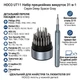 Набор прецизионных отверток для точных работ HOCO UT11 31 в 1 с магнитным держателем. Gray - изображение 2