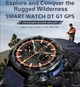 Розумний годинник Smart Navigation Pro GPS AMOLED 1,43" сталь чорний помаранчевий - зображення 4