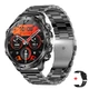 Розумний годинник Smart Turbo Power Steel 1,8" сенсорний чорний сталь 24 мм 800 мАг - зображення 1