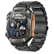 Розумний годинник Smart Racer K+ Steel 45х40х14 мм Сталь Чорний AMOLED 2 дюйми - зображення 7