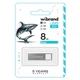 USB флеш накопитель Wibrand 8GB Shark Silver USB 2.0 (WI2.0/SH8U4S) (347276) - изображение 2