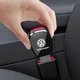Заглушка-удлинитель ремня безопасности Volkswagen Черная 100х3х45мм металл - изображение 2
