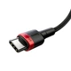 Кабель USB Type-C > USB Type-C Baseus Cafule Flash Charging PD 2.0 100W 2.0m (CATKLF-AL91) Red/black - зображення 3