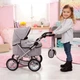 Wózek dla lalki Bayer z akcesoriami Szary 46 cm (4003336130102) - obraz 7