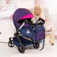 Wózek dla lalki Bayer Xeo Compact With Pink Hearts Ciemnoniebieski 17054AA (4003336170542) - obraz 7