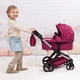 Wózek dla lalki Bayer Design XEO 17067AA Bordowy (4003336170672) - obraz 7