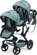 Коляска для ляльок-близнюків Bayer Design Xeo Twin Сіра із зірочками (4003336267587) - зображення 1