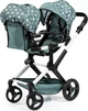 Коляска для ляльок-близнюків Bayer Design Xeo Twin Сіра із зірочками (4003336267587) - зображення 4