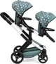 Коляска для ляльок-близнюків Bayer Design Xeo Twin Сіра із зірочками (4003336267587) - зображення 5