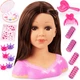 Głowa do stylizacji i makijażu Bayer Charlene Super Model Brunette Make Up z akcesoriami 27 cm (4003336406238) - obraz 1