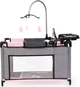 Łóżko dla lalek Bayer Multifunctional do 46 cm Szaro-Różowe (4003336417258) - obraz 3