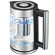 Электрочайник HOCO HA01A Kitchen high boron glass electric kettle, 1.8L, 2000W, silver - изображение 2