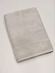 Полотенце махровое банное "АИША" STRIPY 70*140 см Светло-серое - изображение 1