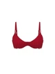 Комплект белья Victoria's Secret бюст Push-Up и трусики тонг 1160706616 (Бордовый 34D/M) - изображение 5
